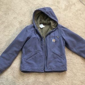 Purple Carhartt Sherpa Lined Coat